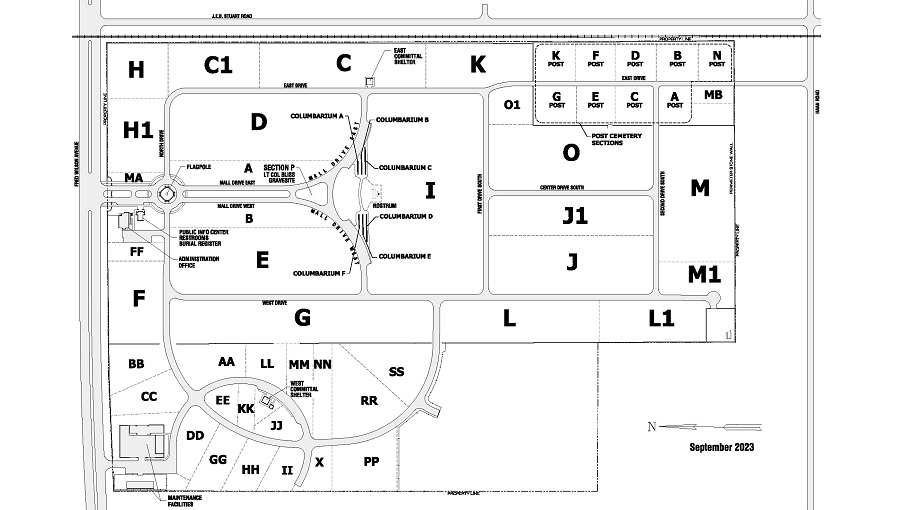 Map of Fort Bliss National Cemetery - National Cemetery Administration